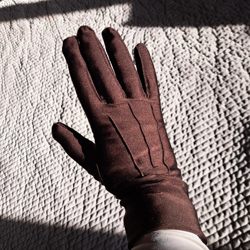 Thinsulate Vintage Style Chic Brown Winter Gloves Size OS